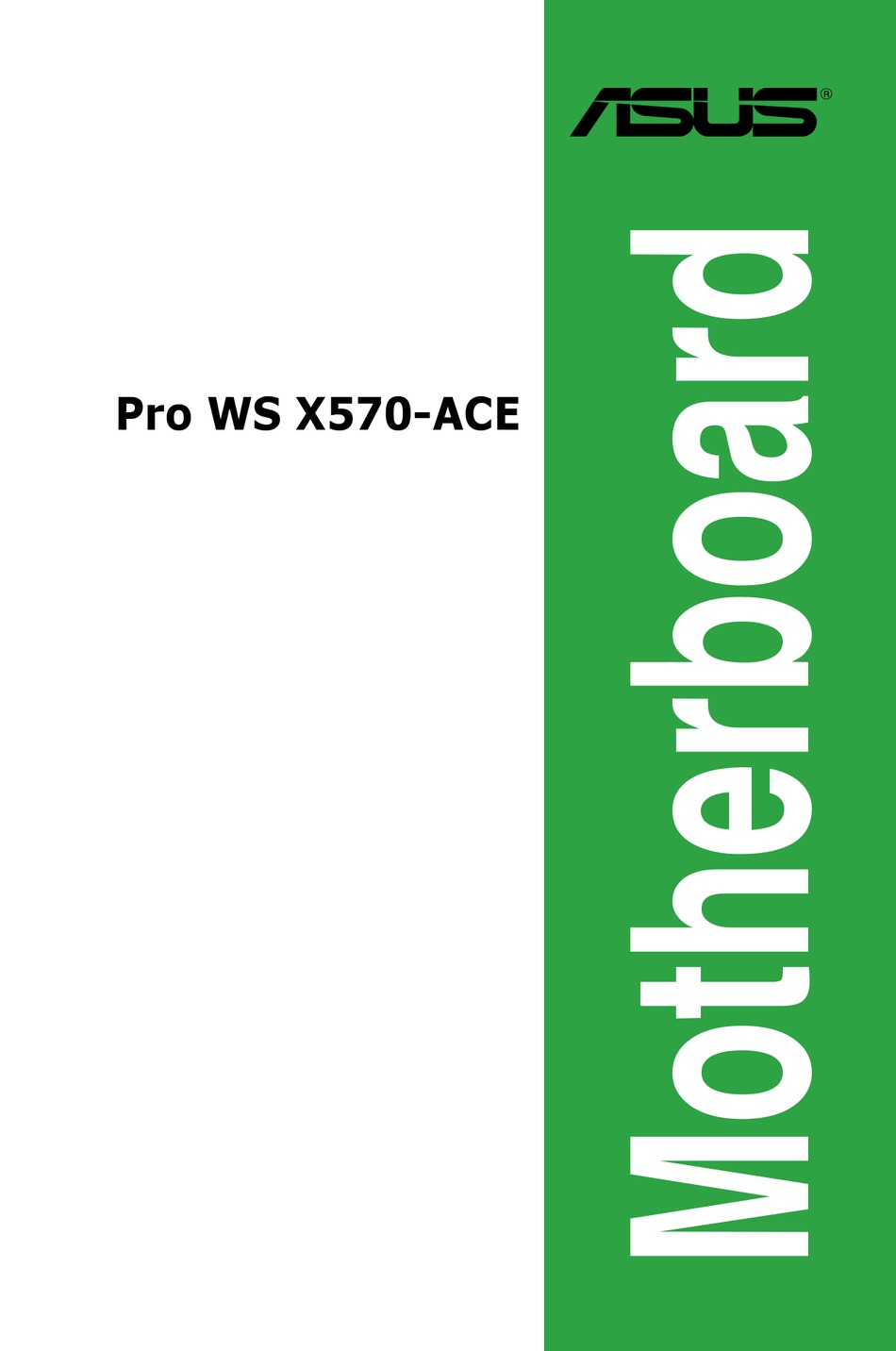 ASUS PRO WS X570-ACE MANUAL Pdf Download | ManualsLib