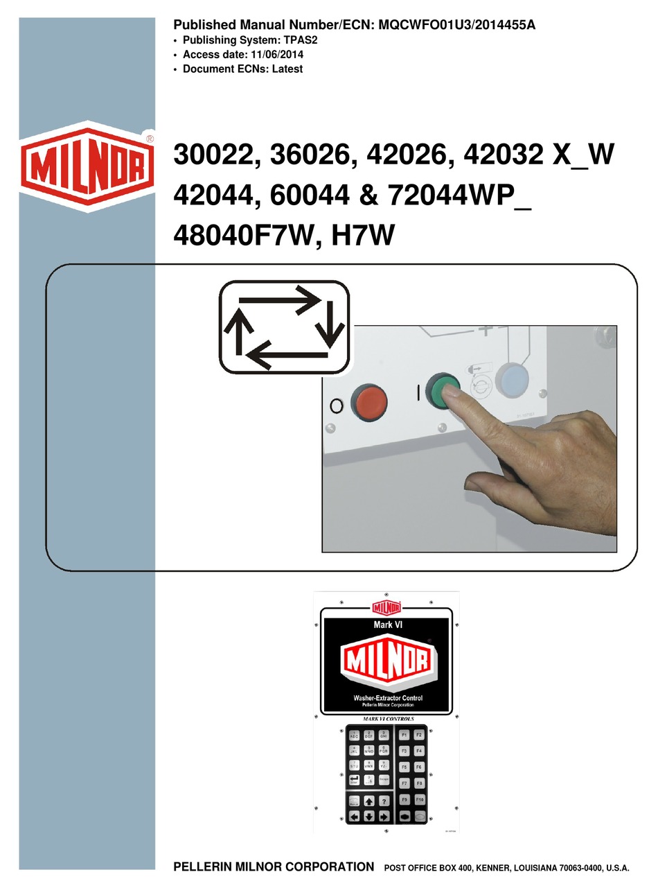 MILNOR 30022X8W MANUAL Pdf Download ManualsLib