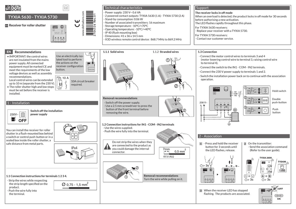 DELTA DORE TYXIA 5630 MANUAL Pdf Download | ManualsLib