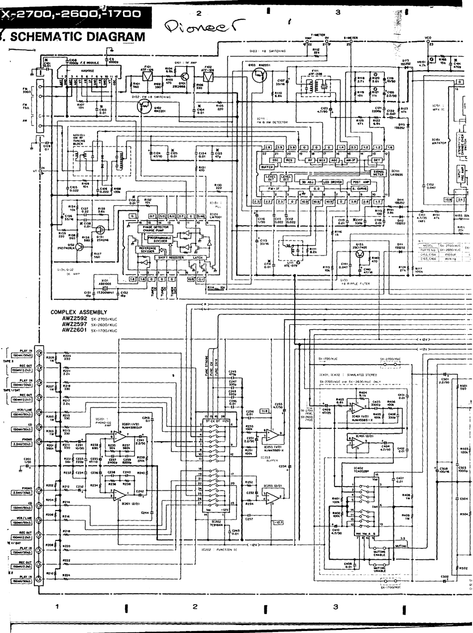 PIONEER SX-2700 SCHEMATIC DIAGRAM Pdf Download | ManualsLib