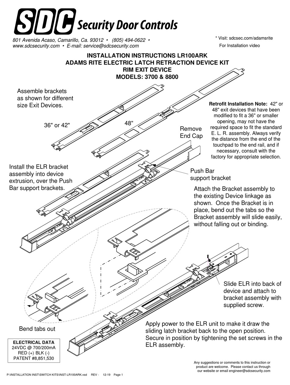 sdc-lr100ark-installation-instructions-pdf-download-manualslib