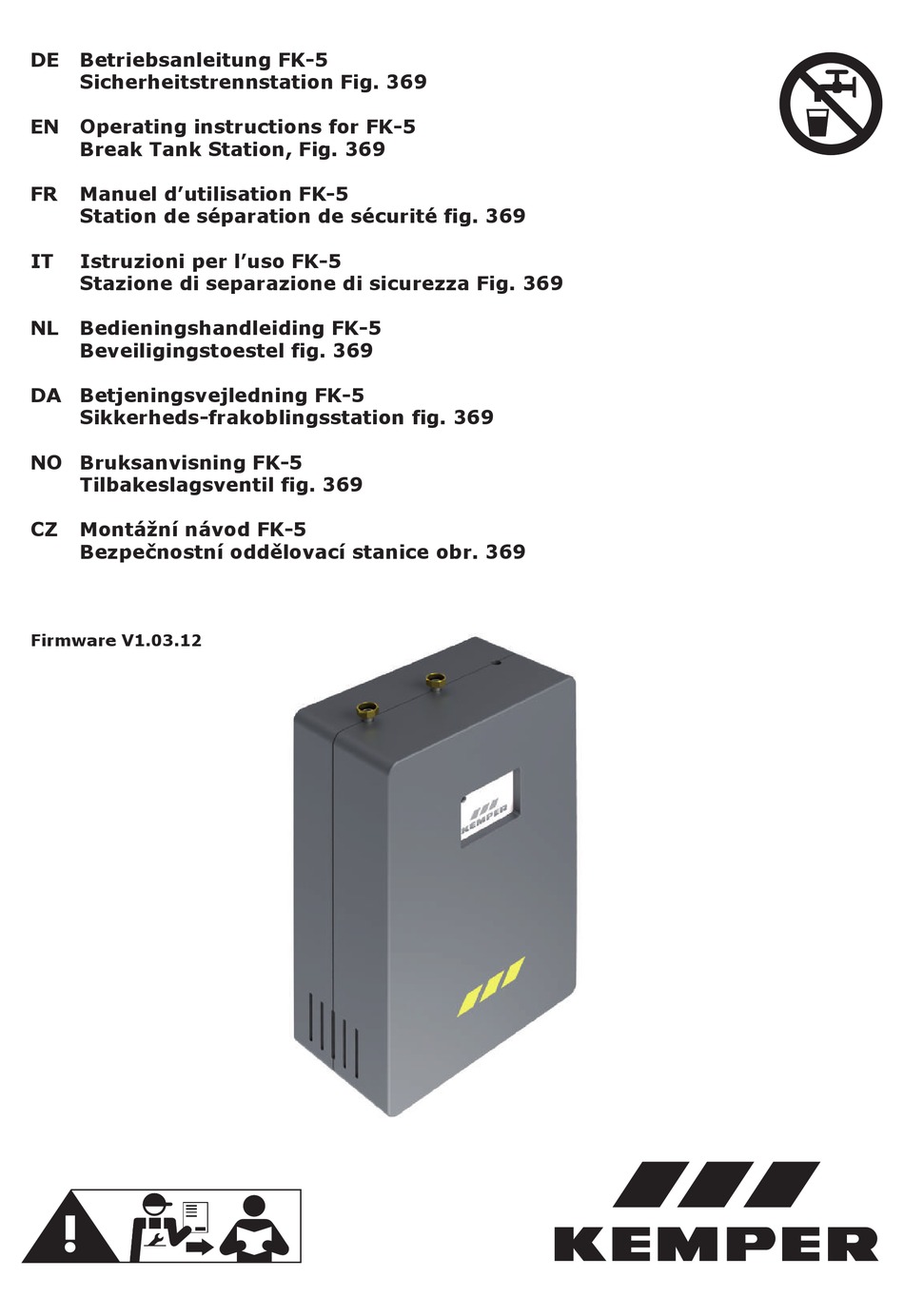 KEMPER FK5 OPERATING INSTRUCTIONS MANUAL Pdf Download ManualsLib