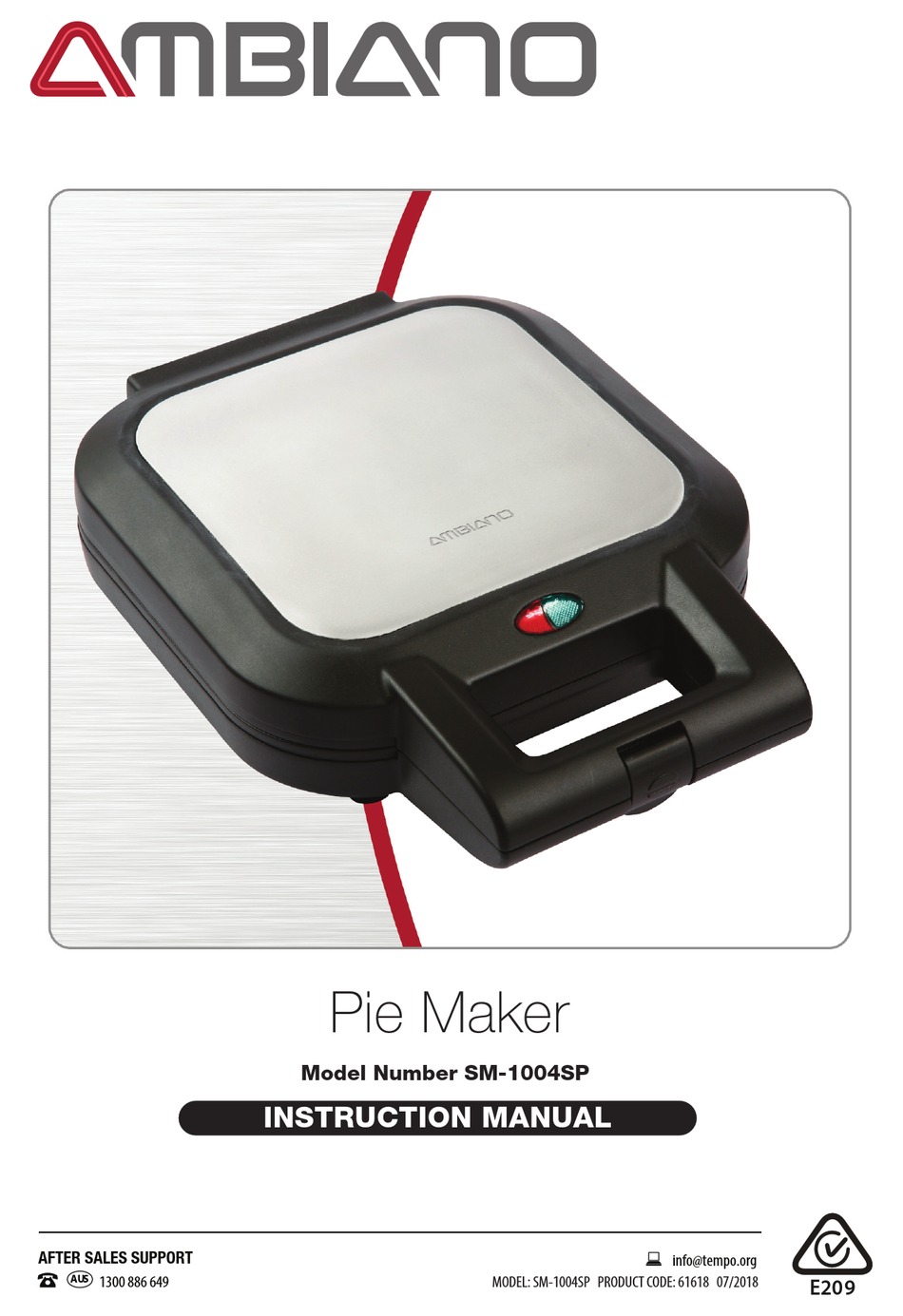 AMBIANO SM1004SP INSTRUCTION MANUAL Pdf Download ManualsLib