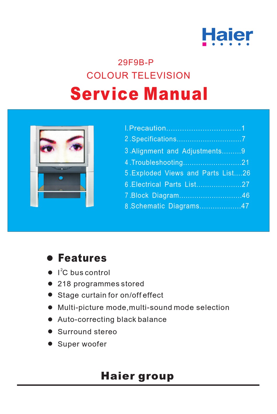 HAIER F B P SERVICE MANUAL Pdf Download ManualsLib