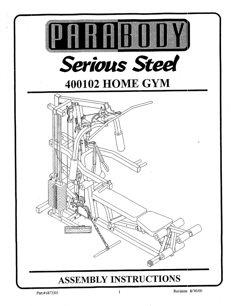 PARABODY SERIOUS STEEL 400102 ASSEMBLY INSTRUCTIONS MANUAL Pdf Download