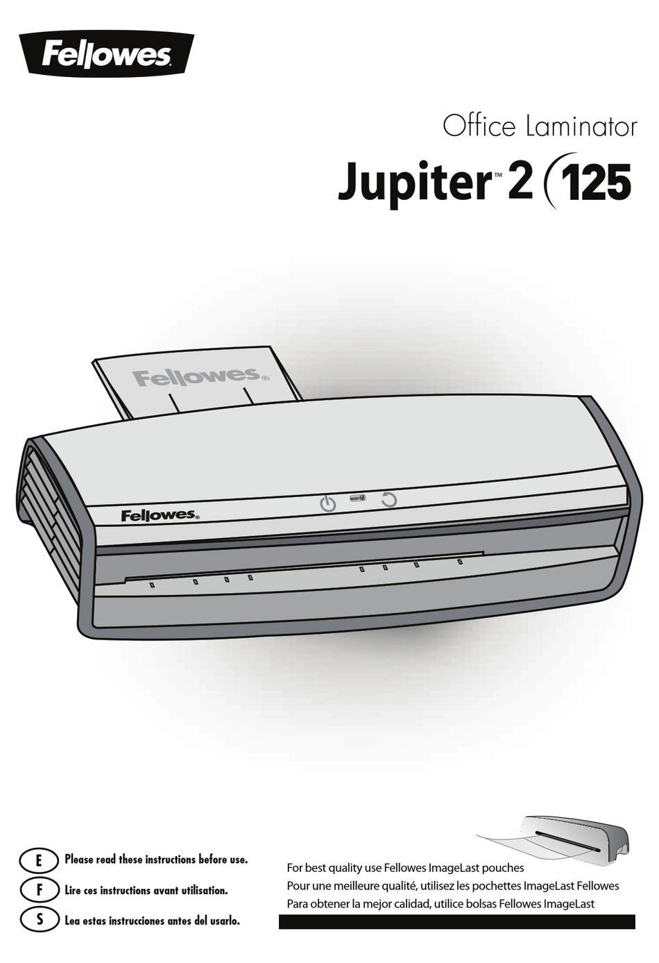 FELLOWES JUPITER 2 125 QUICK START MANUAL Pdf Download ManualsLib