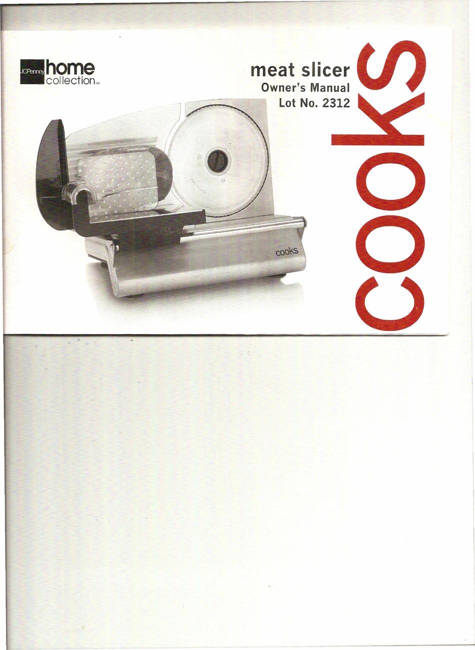 JC PENNEY HOME COLLECTION COOKS 2312 OWNER