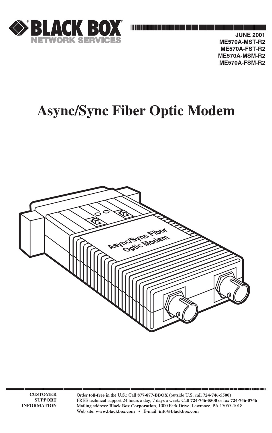 BLACK BOX ME570A-MST-R2 MANUAL Pdf Download | ManualsLib