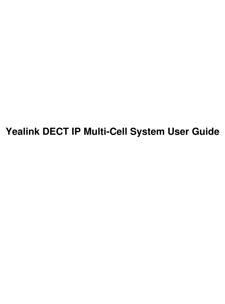 YEALINK W56H USER MANUAL Pdf Download | ManualsLib