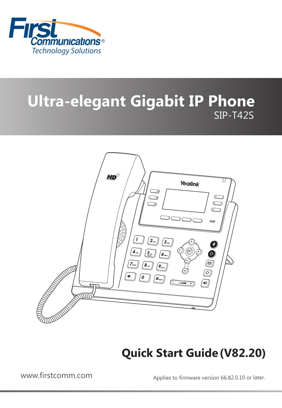 YEALINK SIPT42S QUICK START MANUAL Pdf Download ManualsLib