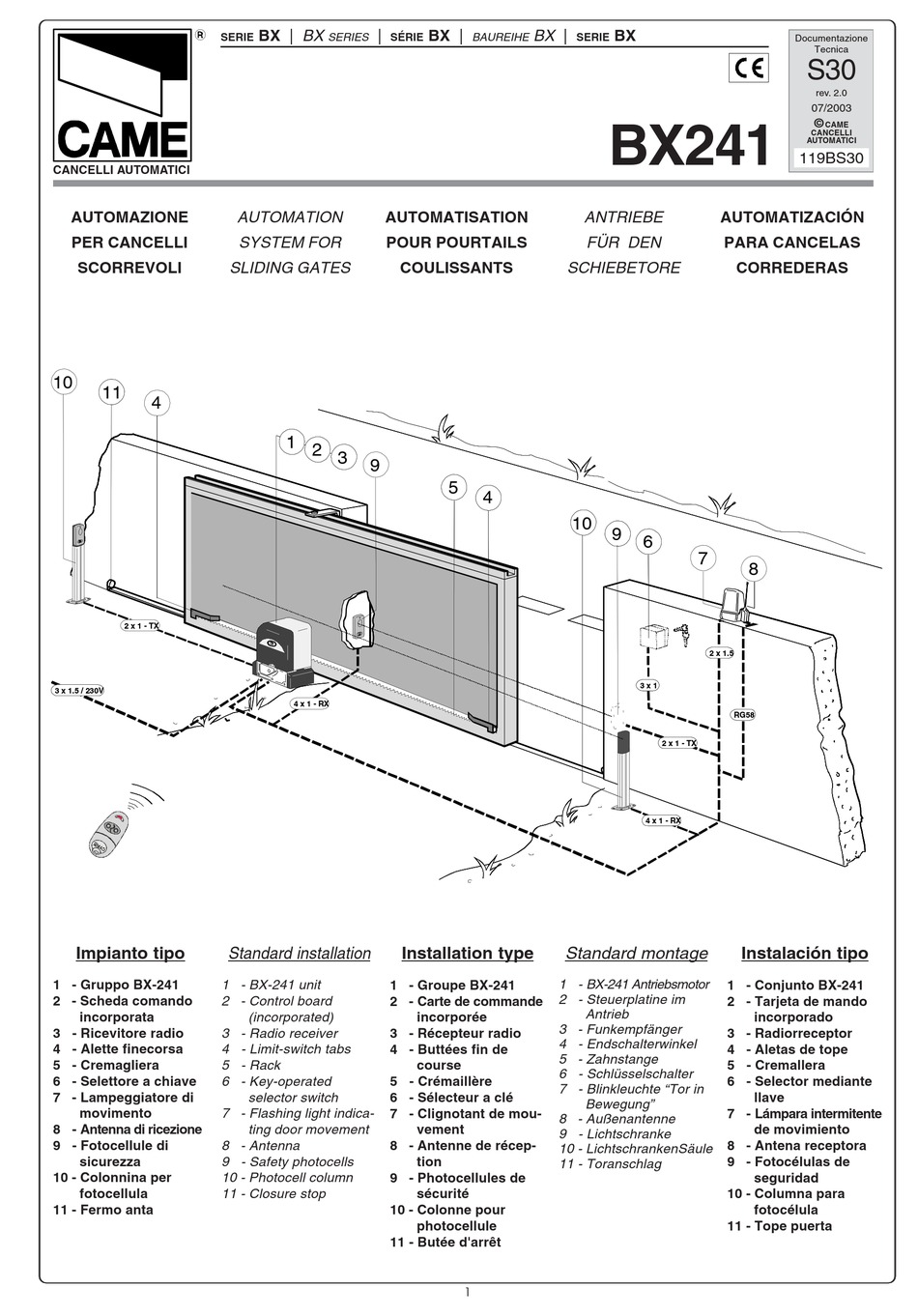 came-bx-series-manual-pdf-download-manualslib