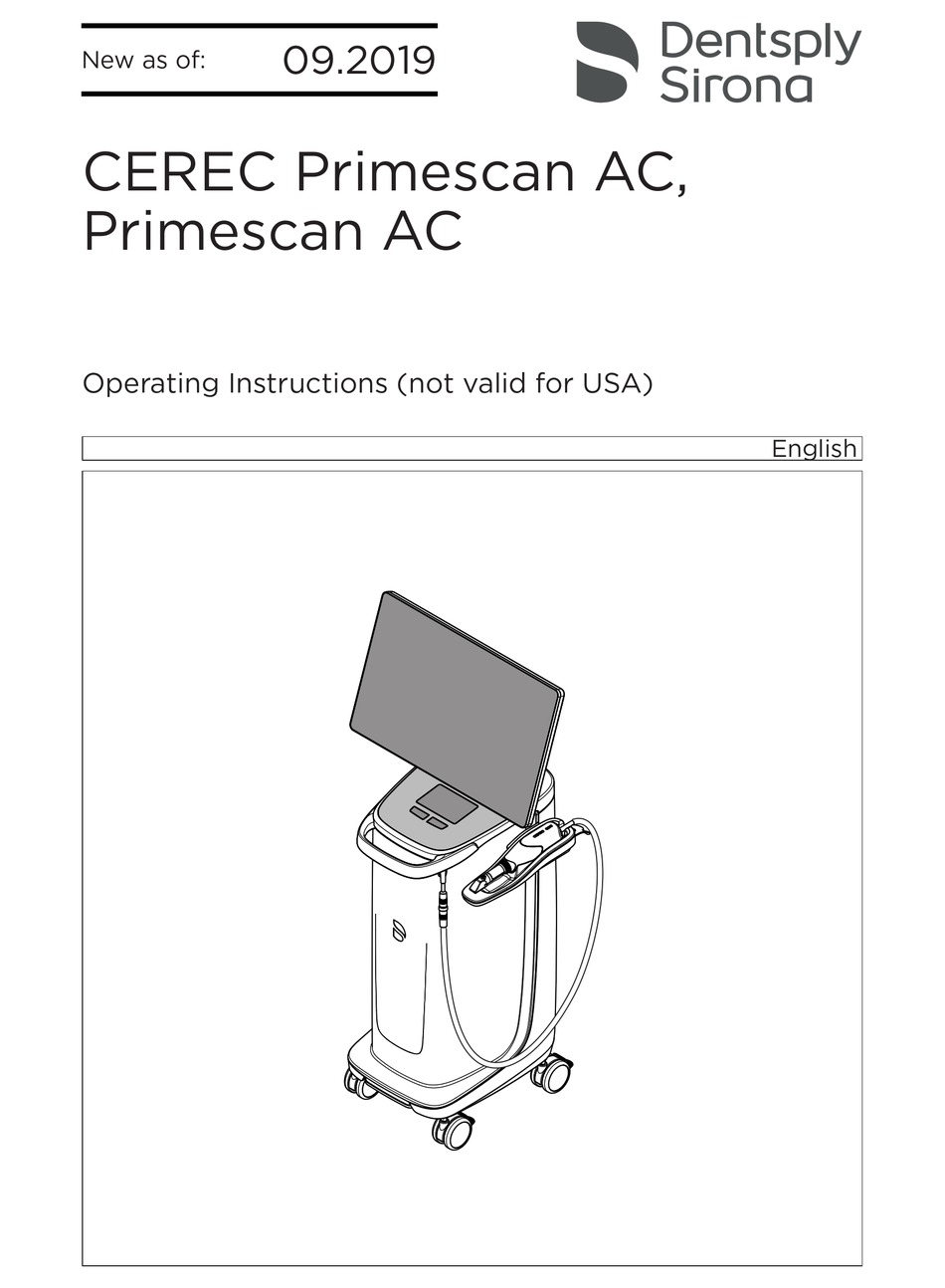 У внутриротового сканера primescan cerec dentsply sirona отсутствует функция