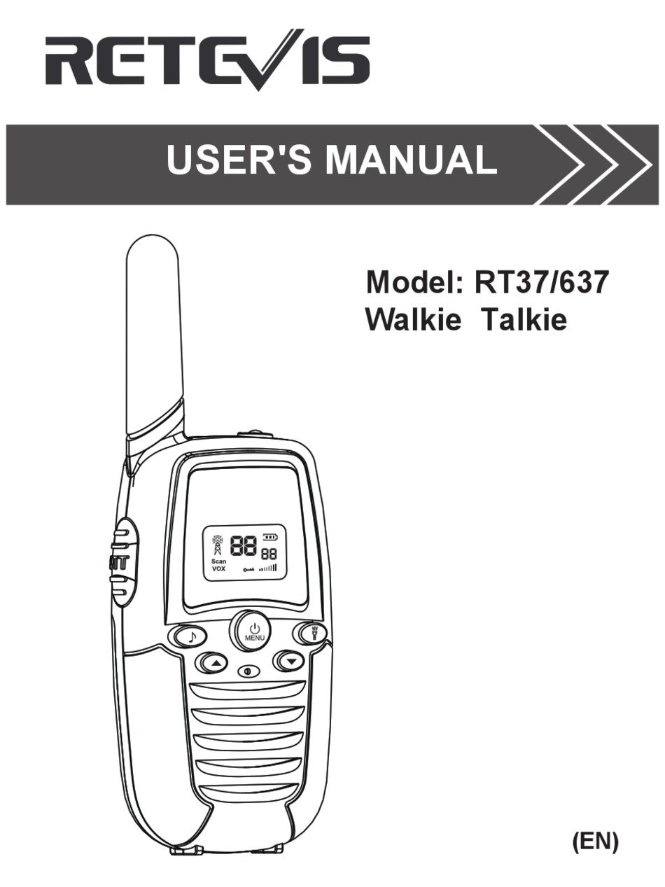 Retevis Rt37 User Manual Pdf Download Manualslib