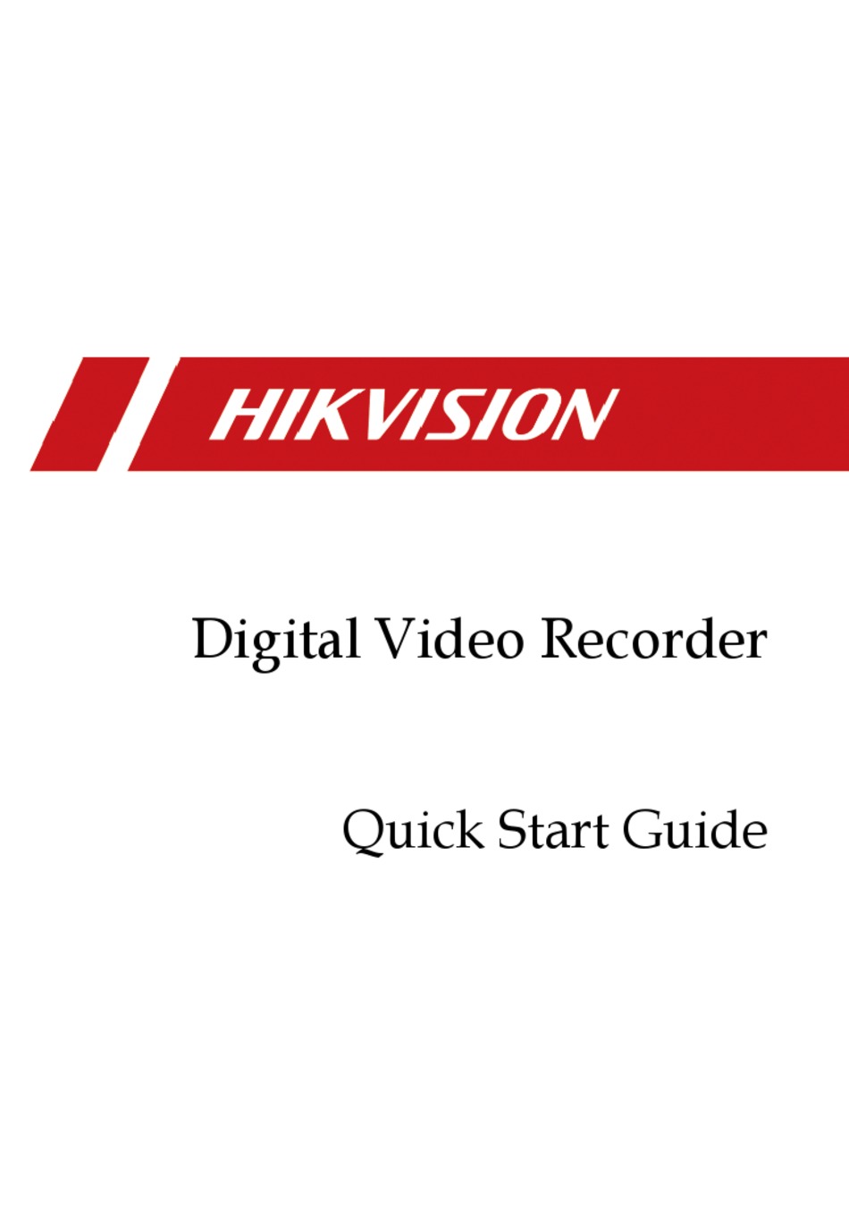 Hikvision Ds 74hqhi K1 B Quick Start Manual Pdf Download Manualslib