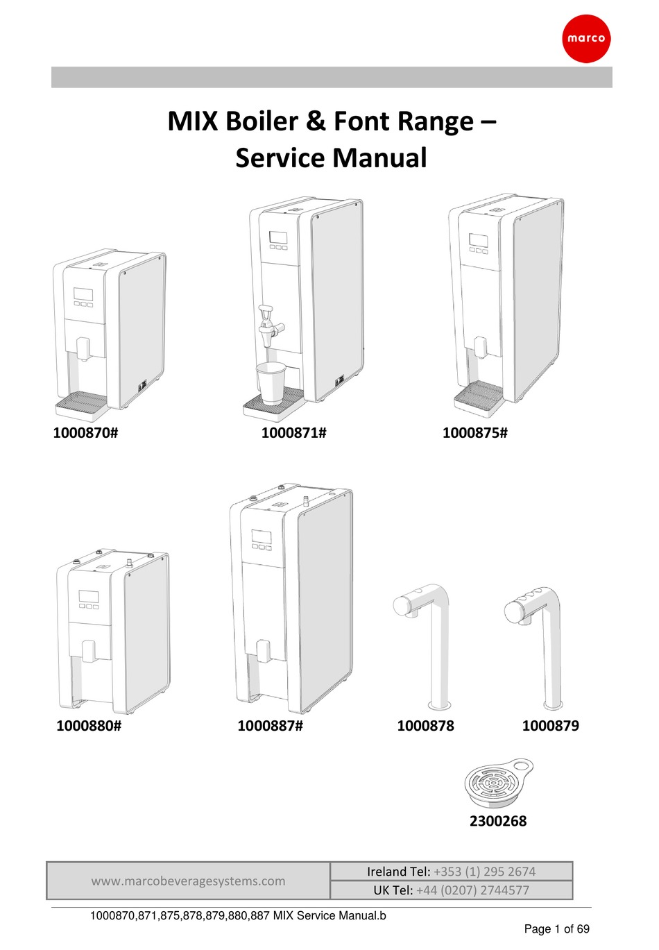 MARCO MIX SERIES SERVICE MANUAL Pdf Download ManualsLib