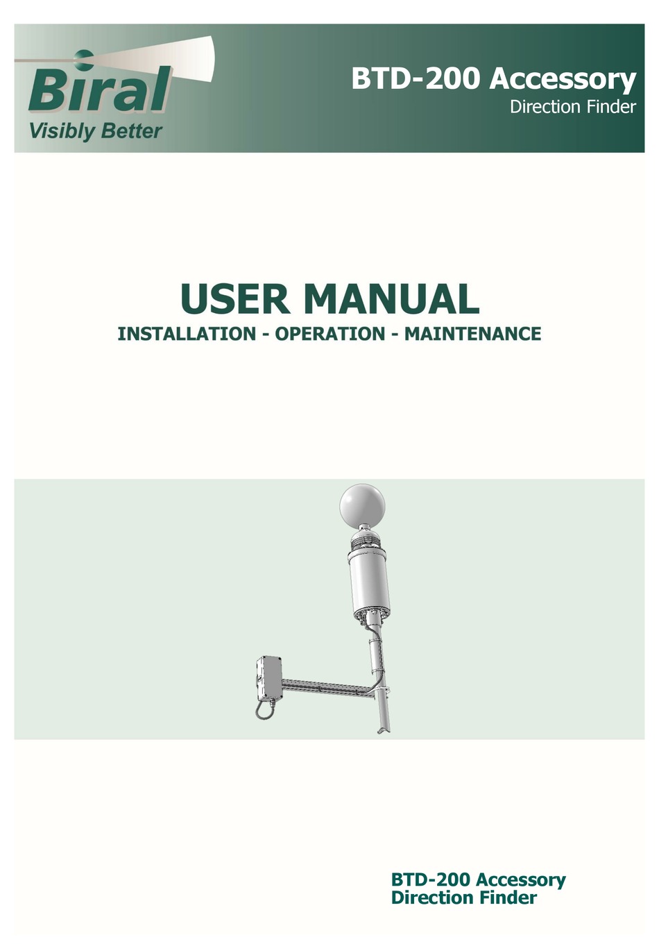 BIRAL BTD-200 USER MANUAL Pdf Download | ManualsLib