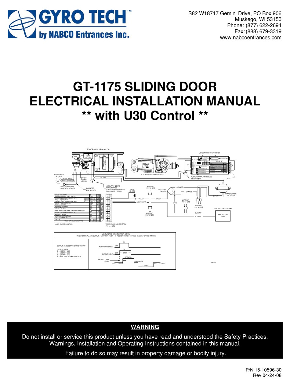 NABCO GYRO TECH GT-1175 INSTALLATION MANUAL Pdf Download | ManualsLib