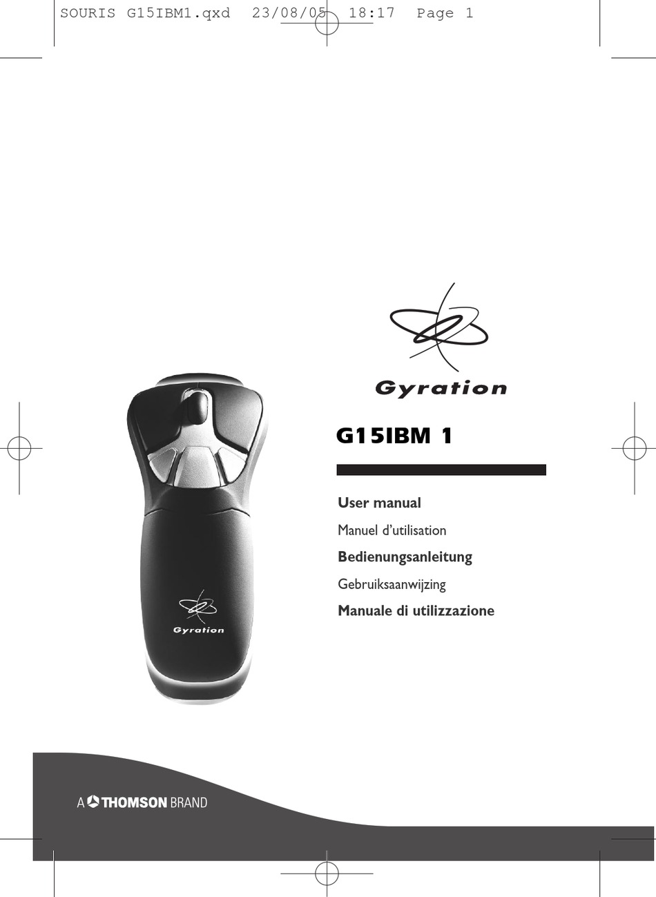 THOMSON GYRATION G15IBM 1 USER MANUAL Pdf Download ManualsLib