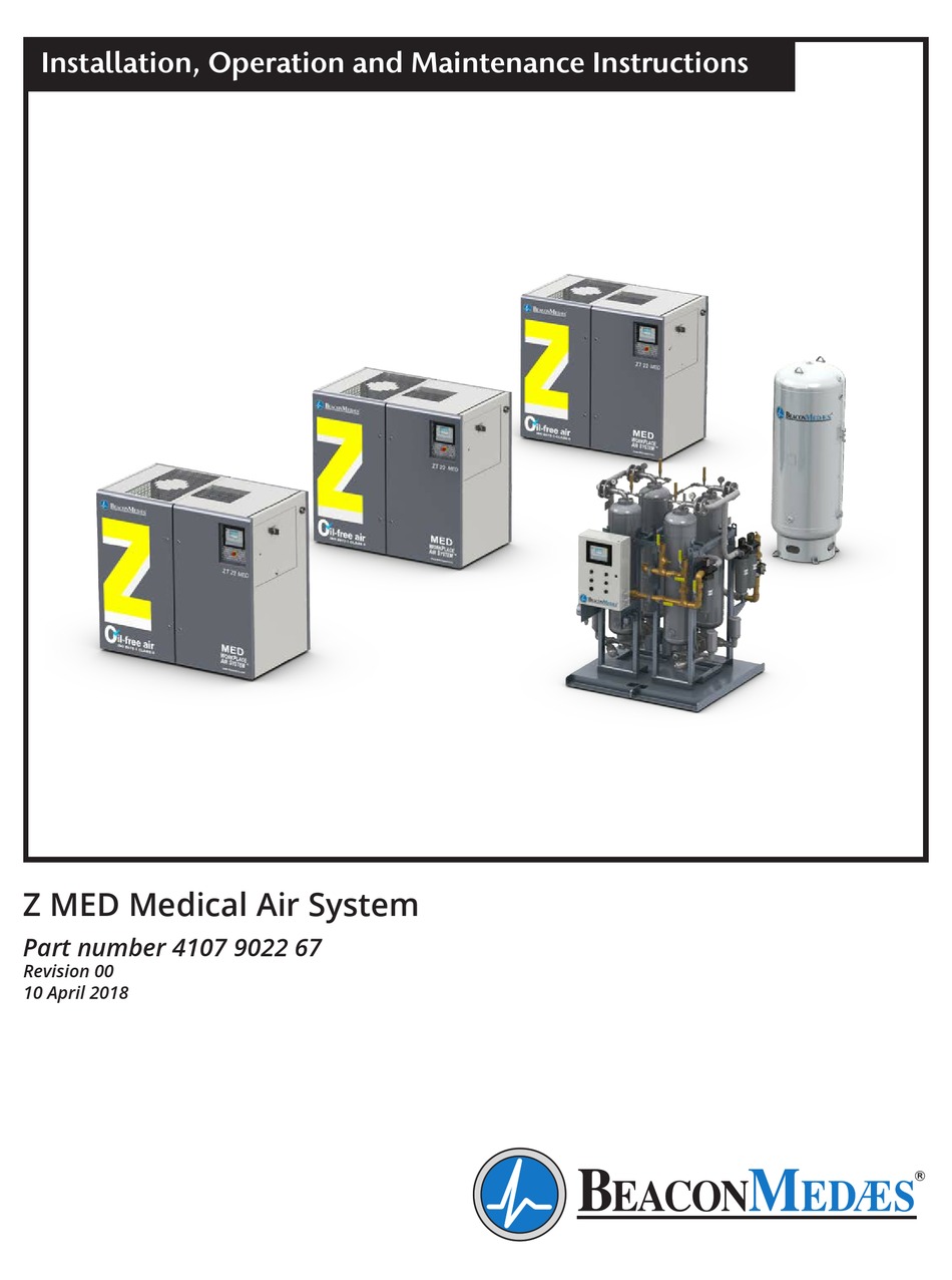 BEACONMEDAES Z MED MEDICAL AIR SYSTEM INSTALLATION, OPERATION AND
