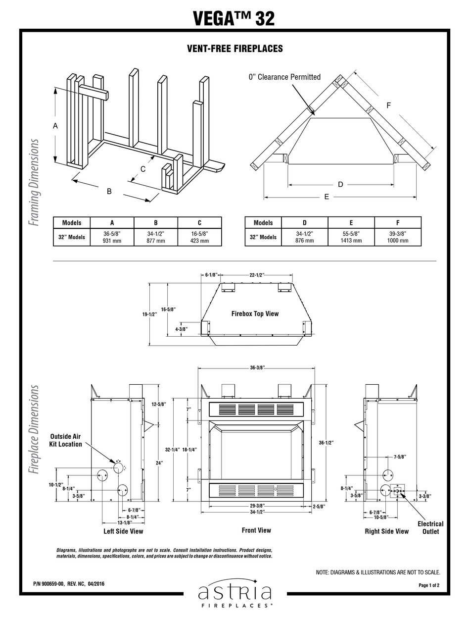 ASTRIA FIREPLACES VEGA 32 MANUAL Pdf Download ManualsLib