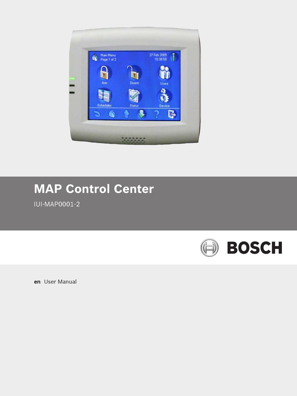 BOSCH MAP CONTROL CENTER IUI MAP0001 2 USER MANUAL Pdf Download