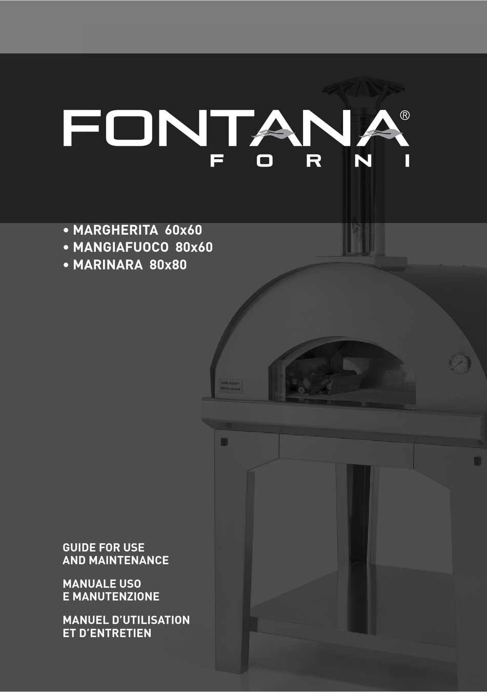 FONTANA FORNI MARGHERITA MANUAL FOR USE AND MAINTENANCE Pdf Download |  ManualsLib