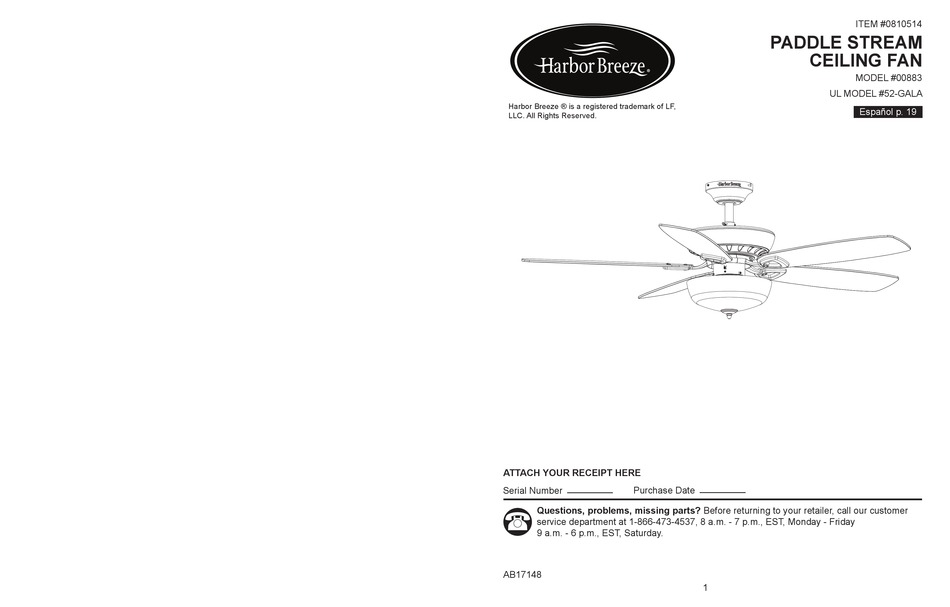 HARBOR BREEZE 00883 MANUAL Pdf Download ManualsLib