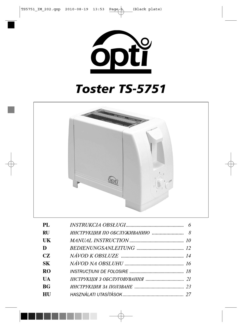 OPTI TS-5751 MANUAL INSTRUCTION Pdf Download | ManualsLib