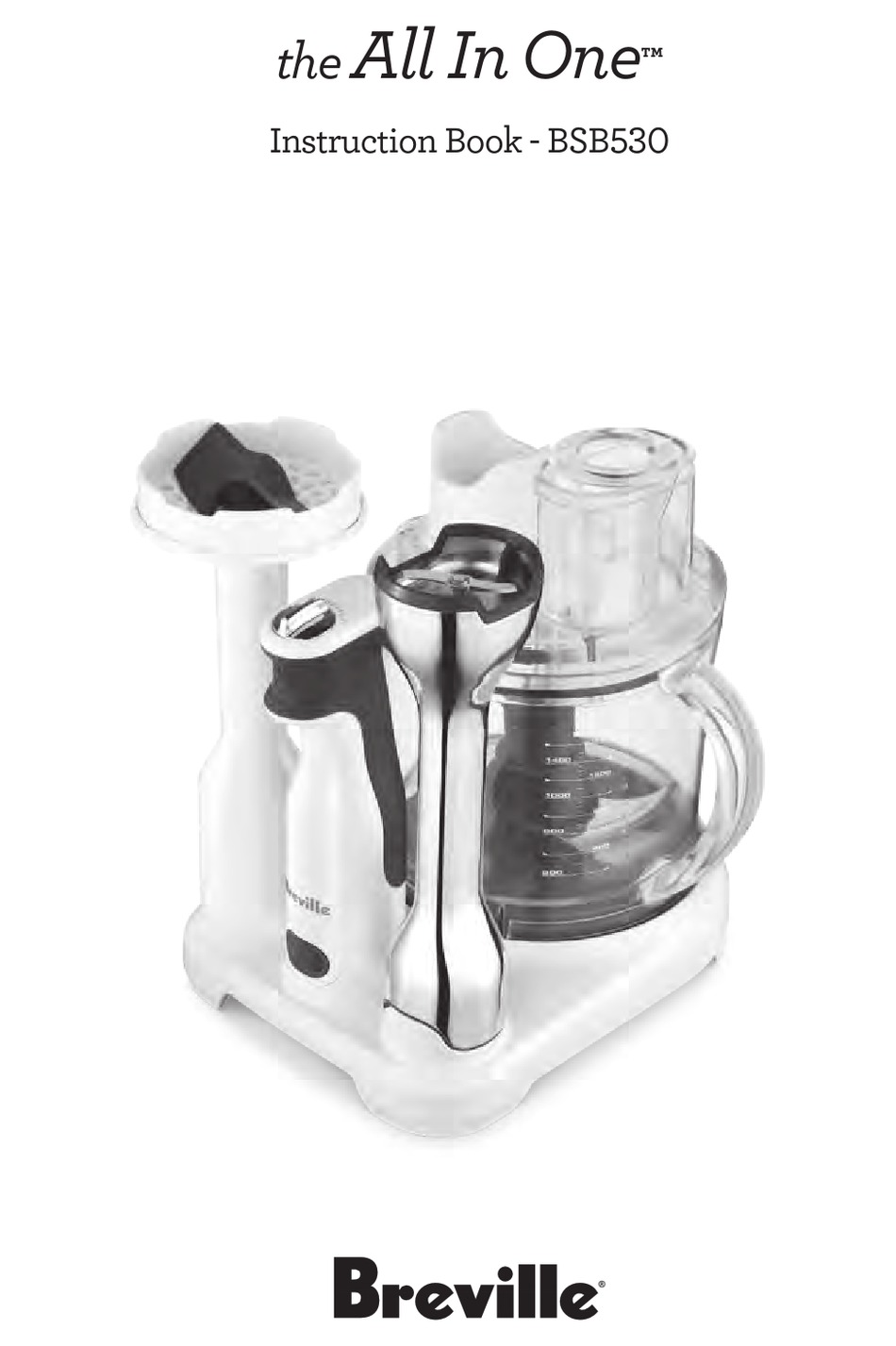 BREVILLE ALL IN ONE BSB530 INSTRUCTION BOOK Pdf Download ManualsLib