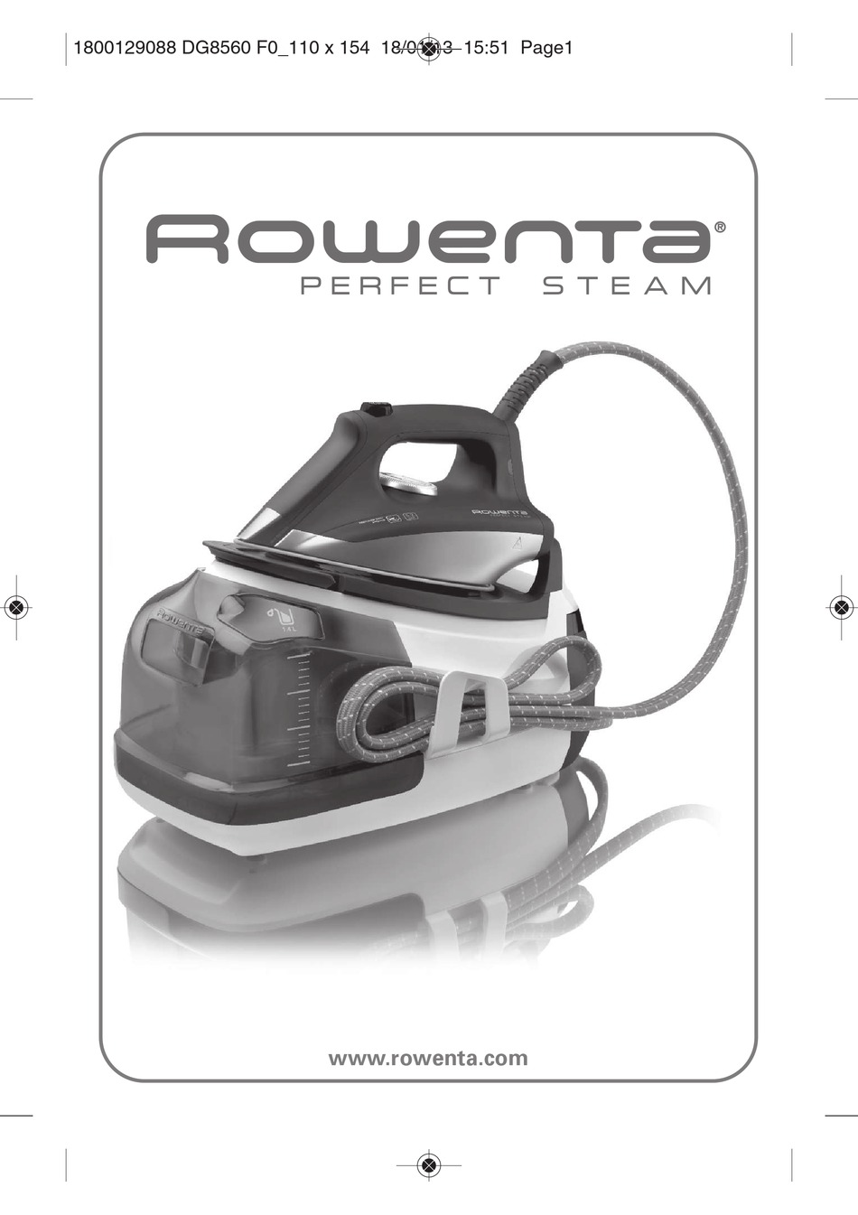 ROWENTA DG8560 MANUAL Pdf Download | ManualsLib