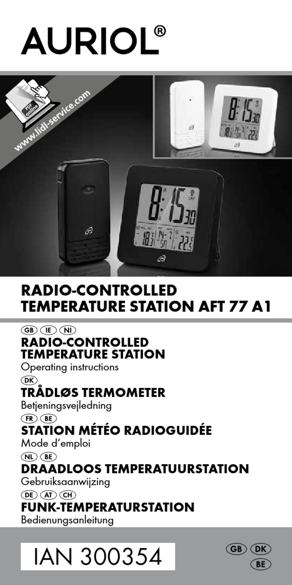 Station Meteo Auriol Notice Station Meteo Radioguidee Aft 77 A1 Kompernass Boutique En Ligne D Accessoires Et Pieces De Rechange Arriere De La Station Meteo Ciro Stryker