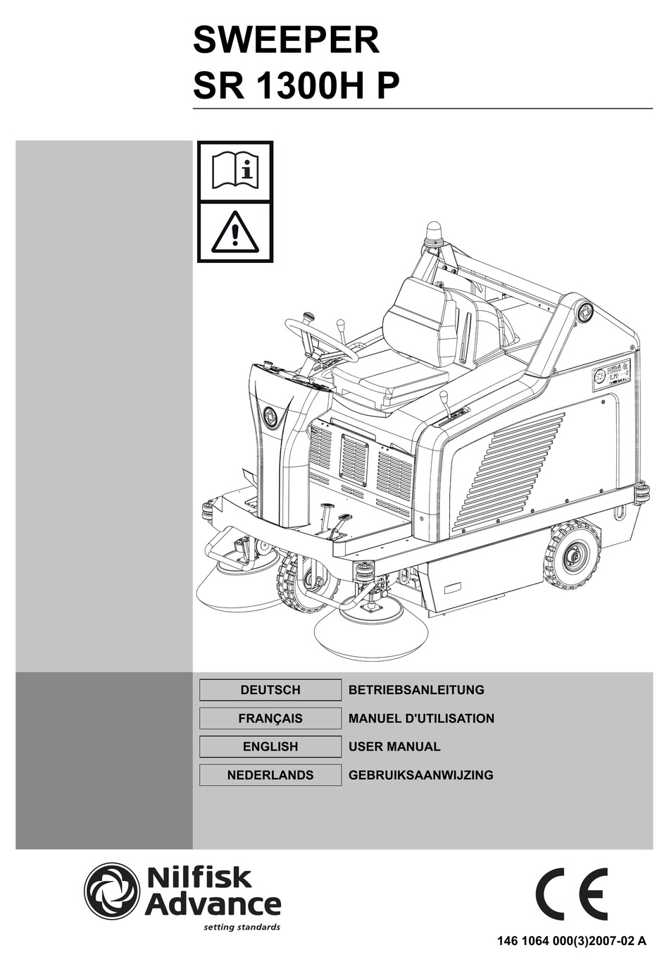 NILFISKADVANCE SR 1300H P USER MANUAL Pdf Download ManualsLib