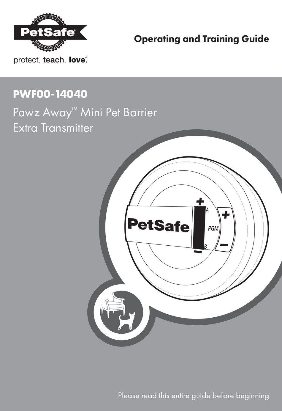 PetSafe Pawz Away Extra Mini Pet Barrier Transmitter, PWF