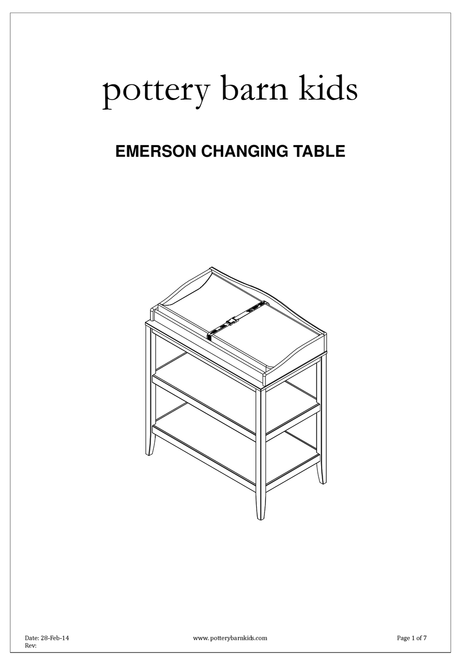 emerson changing table