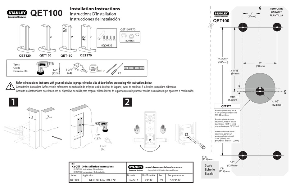 STANLEY QET100 SERIES INSTALLATION INSTRUCTIONS Pdf Download ManualsLib