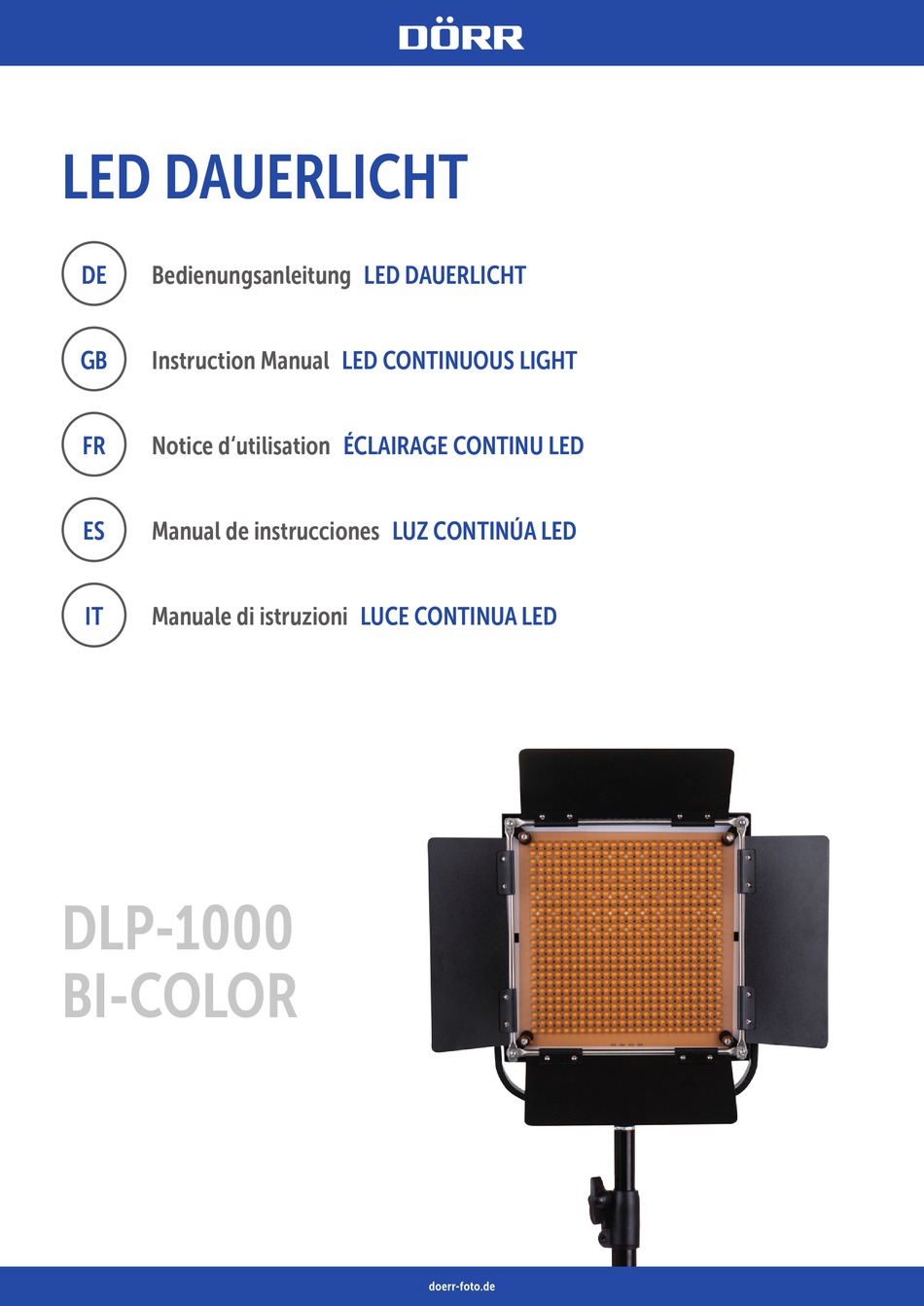 DORR kit d'éclairage continu LED DLP-820