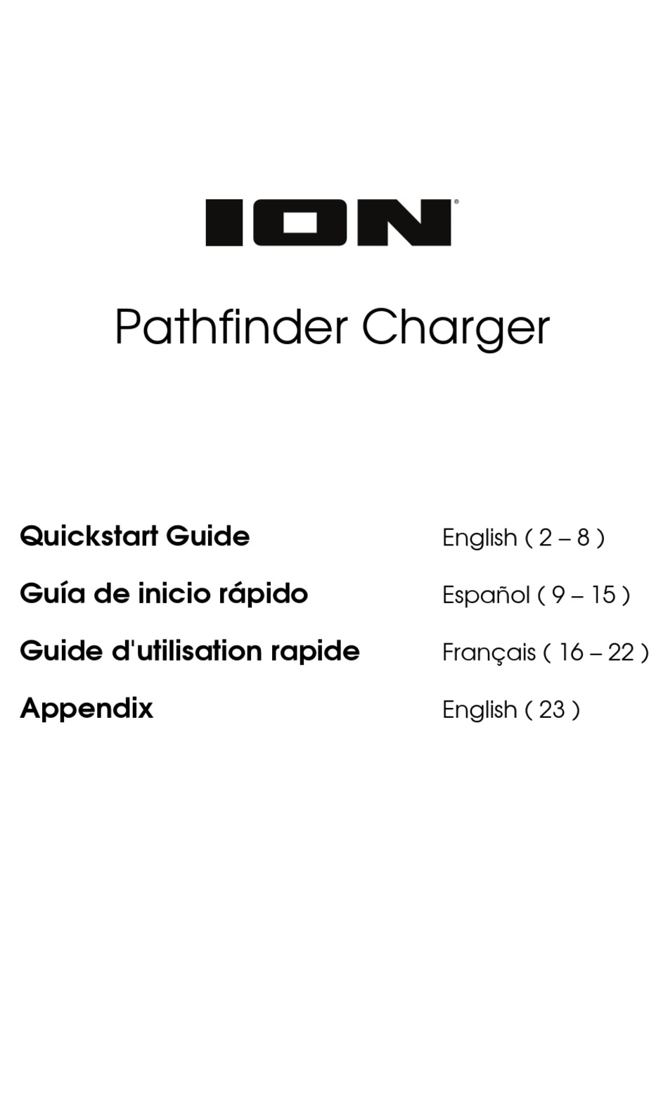 ION PATHFINDER QUICK START MANUAL Pdf Download | ManualsLib