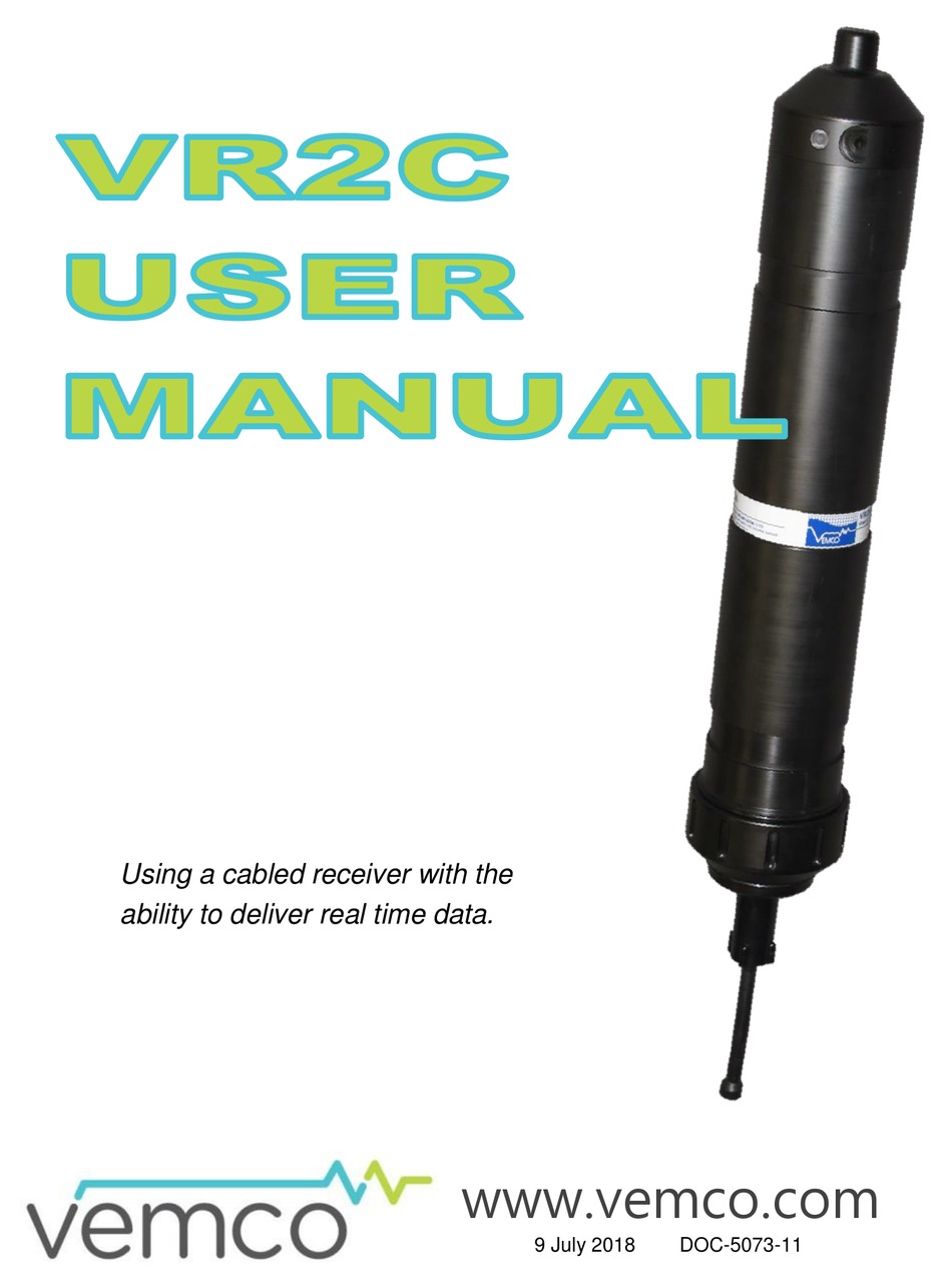 VEMCO VR2C USER MANUAL Pdf Download ManualsLib