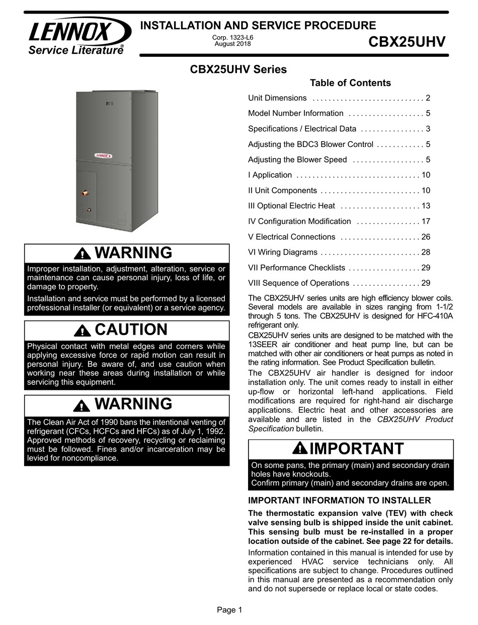 LENNOX CBX25UHV SERIES INSTALLATION AND SERVICE PROCEDURE Pdf Download |  ManualsLib BMW E46 Wiring Diagrams ManualsLib