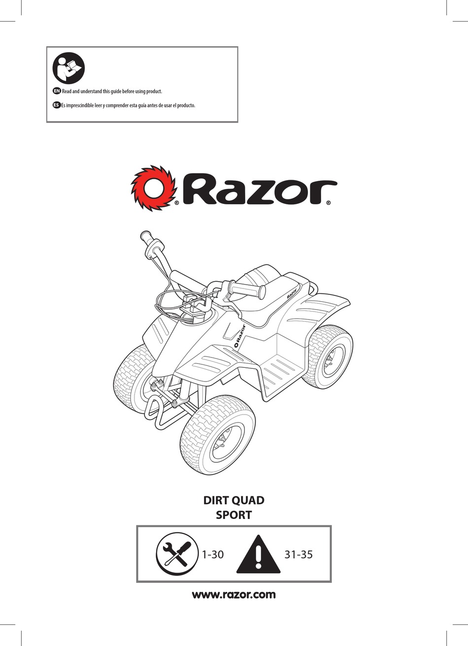 RAZOR DIRT QUAD SPORT MANUAL Pdf Download ManualsLib