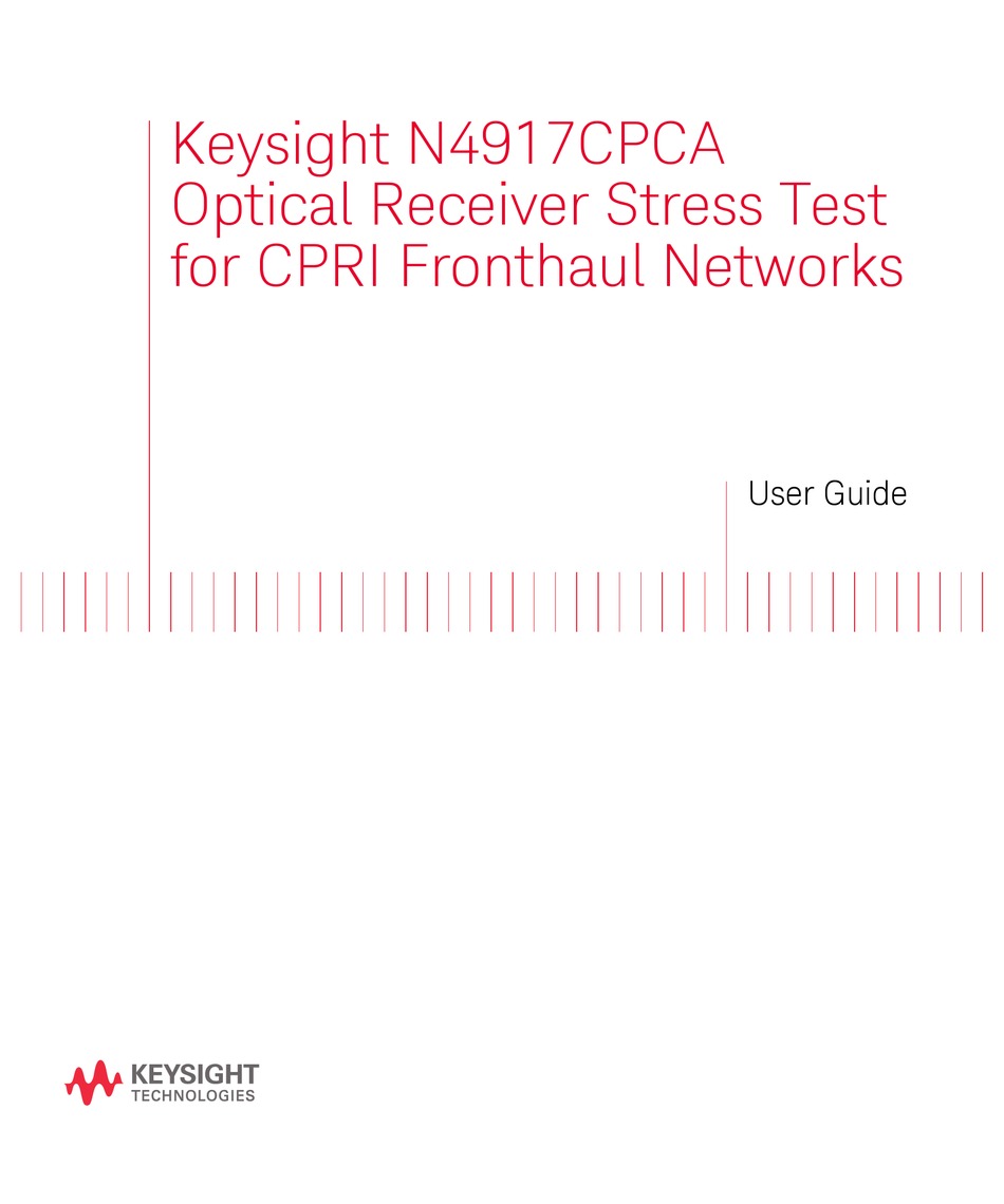 KEYSIGHT TECHNOLOGIES N4917CPCA USER MANUAL Pdf Download ManualsLib