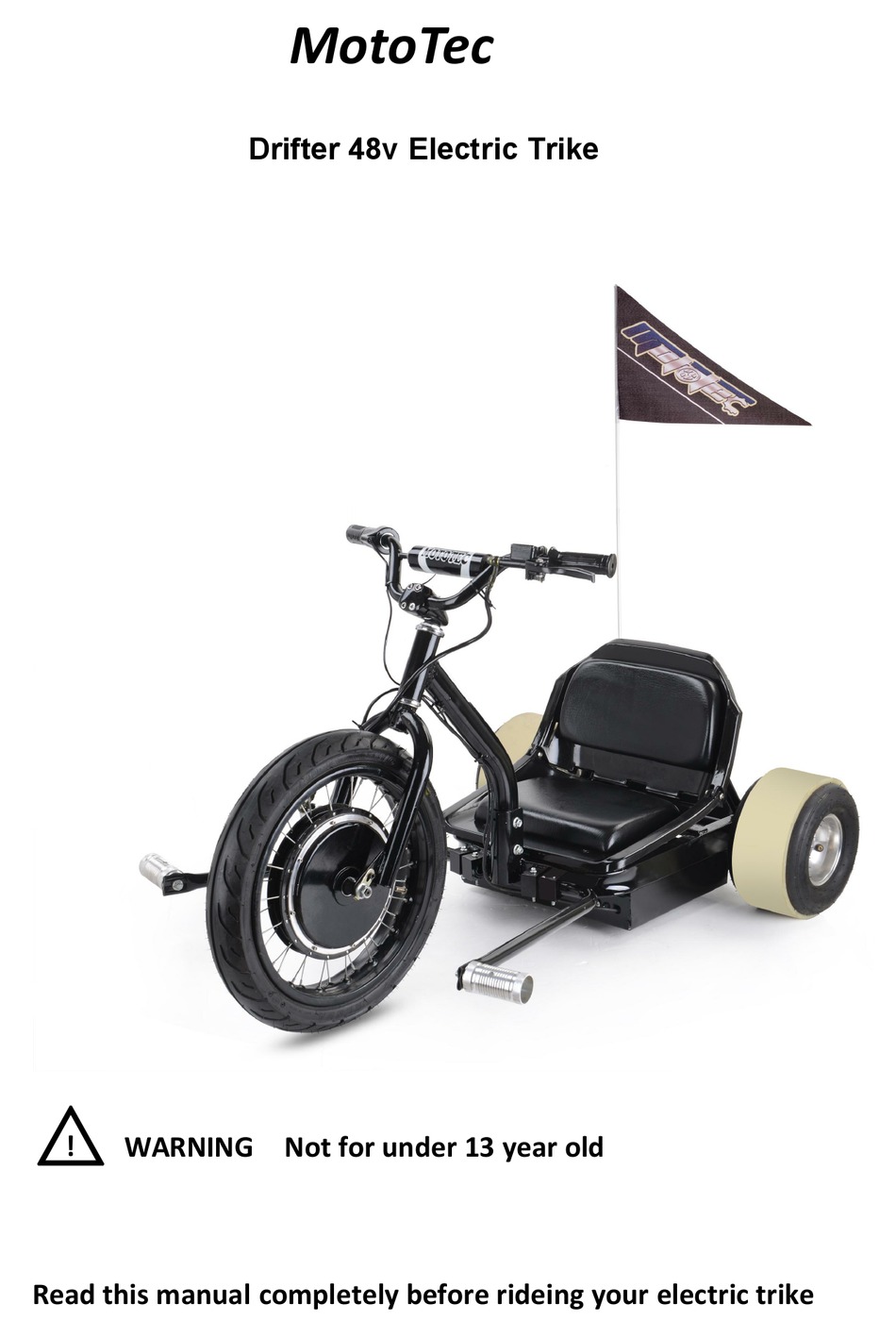 mototec drifter 48v electric trike