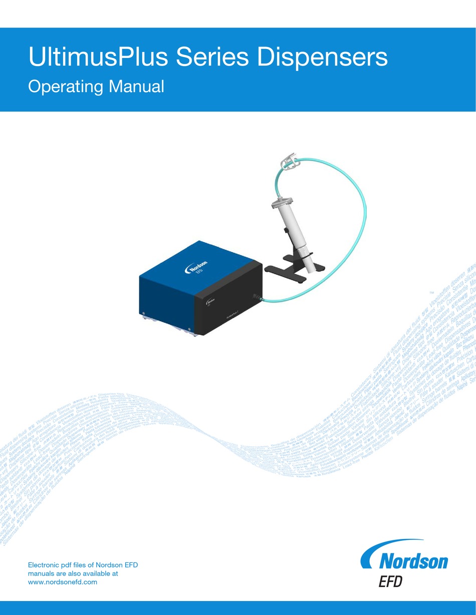 Nordson Ultimusplus Series Operating Manual Pdf Download Manualslib