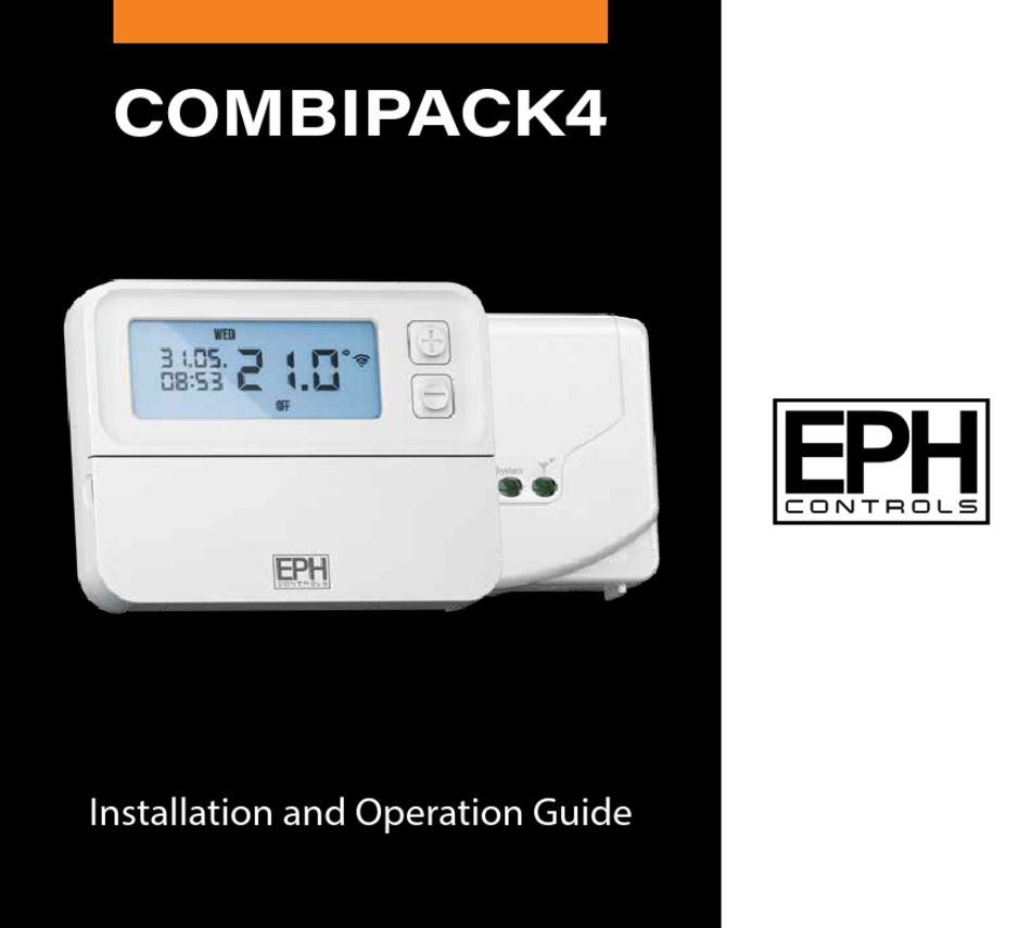 EPH CRTP Battery Powered Digital Programmable Room Thermostat Home