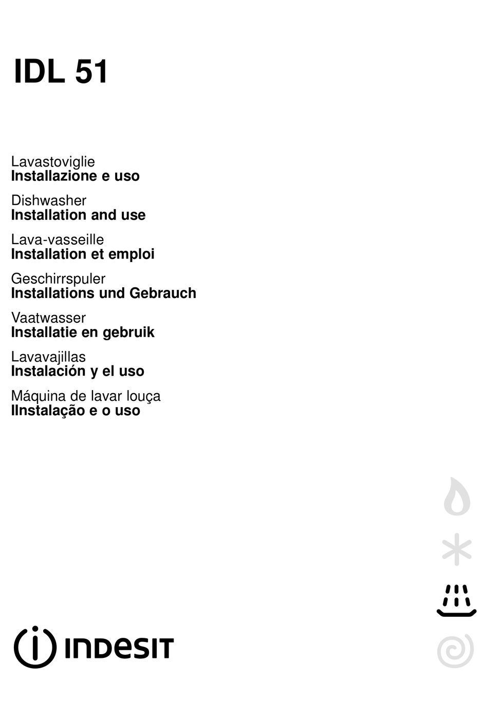 INDESIT IDL 51 INSTALLATION AND USE MANUAL Pdf Download | ManualsLib