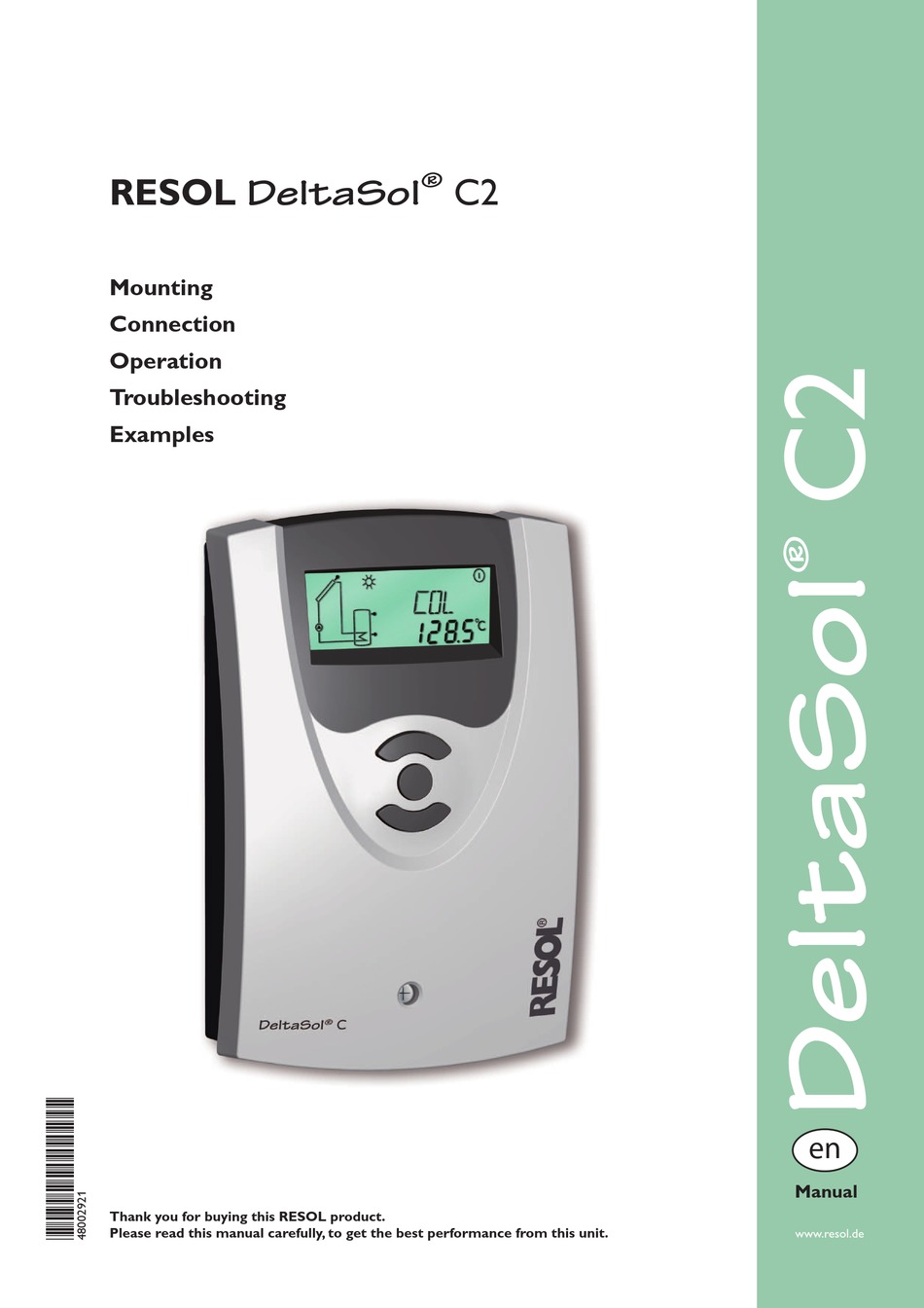 Resol Deltasol C2 Manual Pdf Download Manualslib Resol Deltasol C2 Manual Pdf Download Manualslib