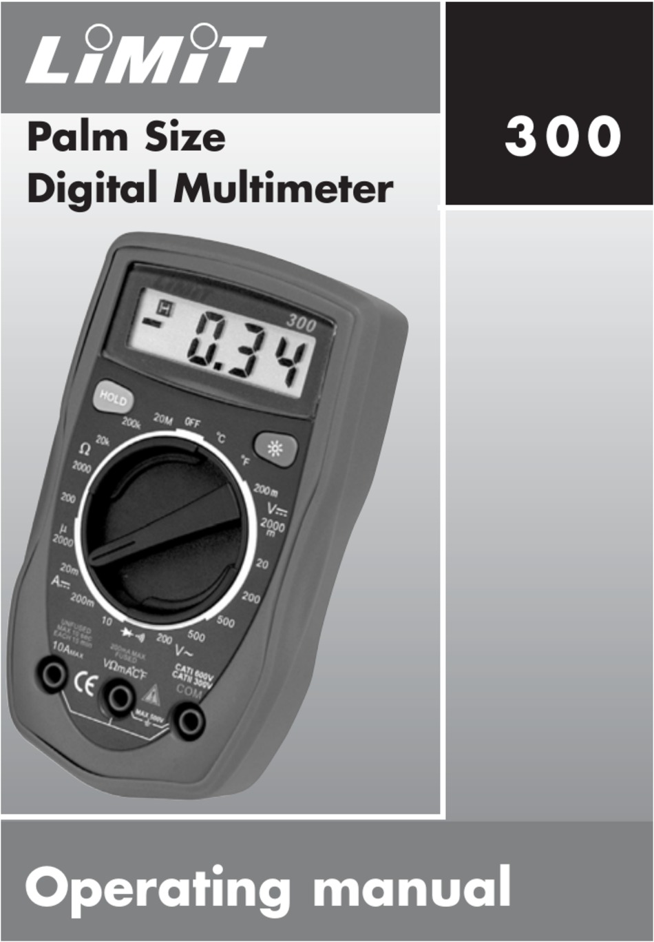 LIMIT 300 OPERATING MANUAL Pdf Download ManualsLib