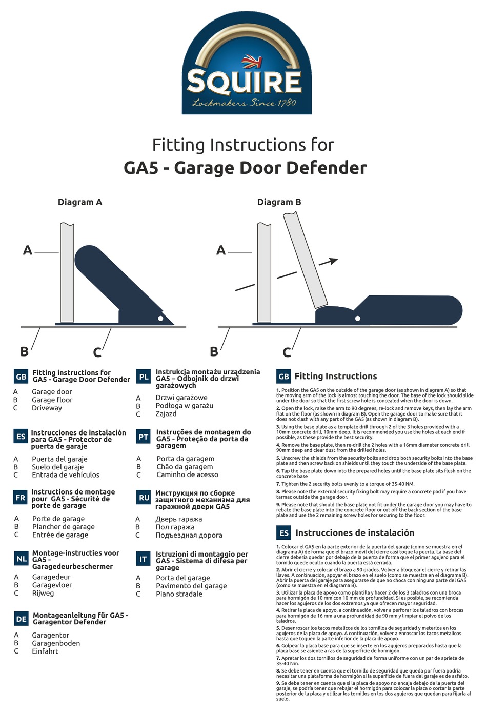 squire-ga5-fitting-instructions-pdf-download-manualslib