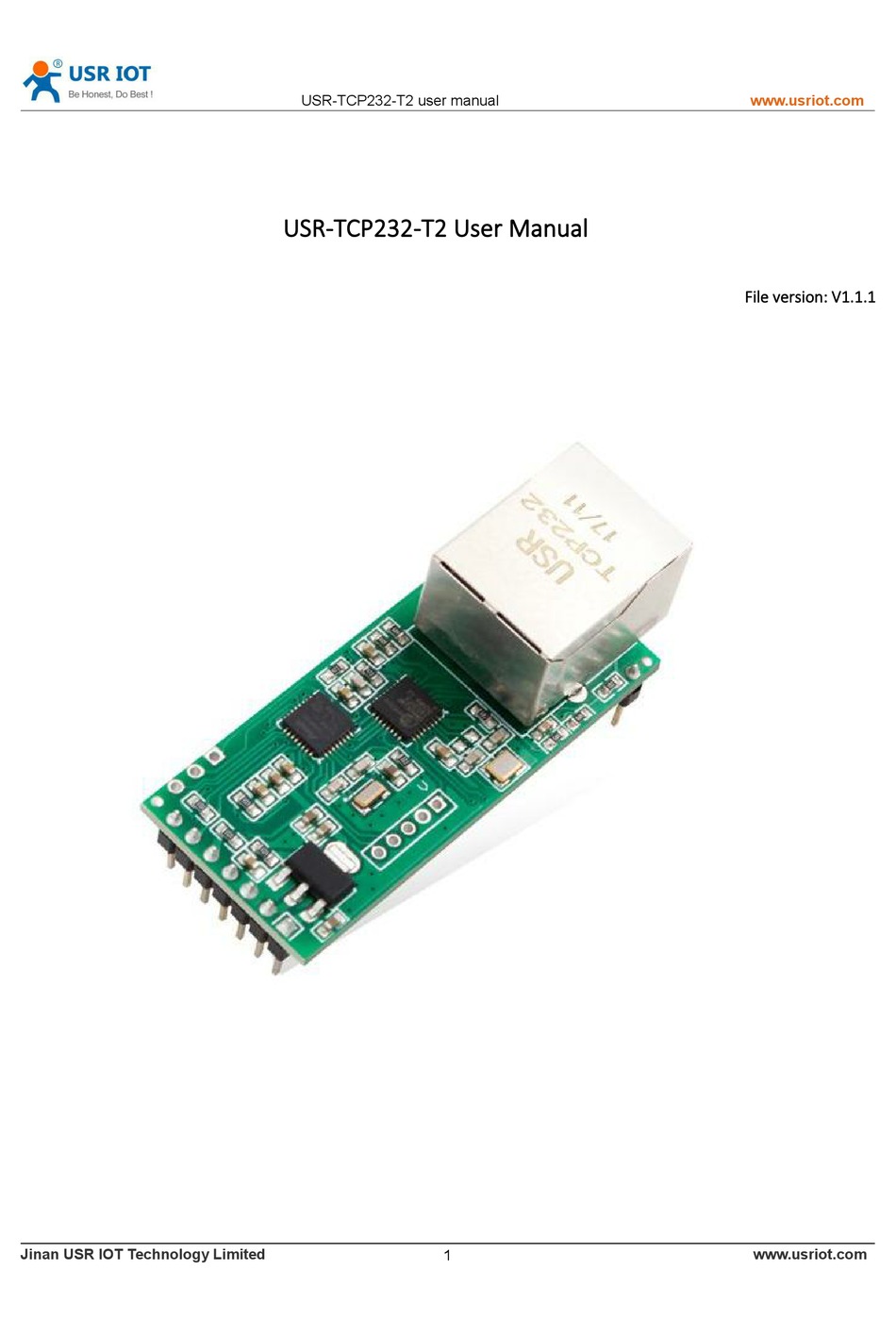 USR IOT USR-TCP232-T2 USER MANUAL Pdf Download | ManualsLib