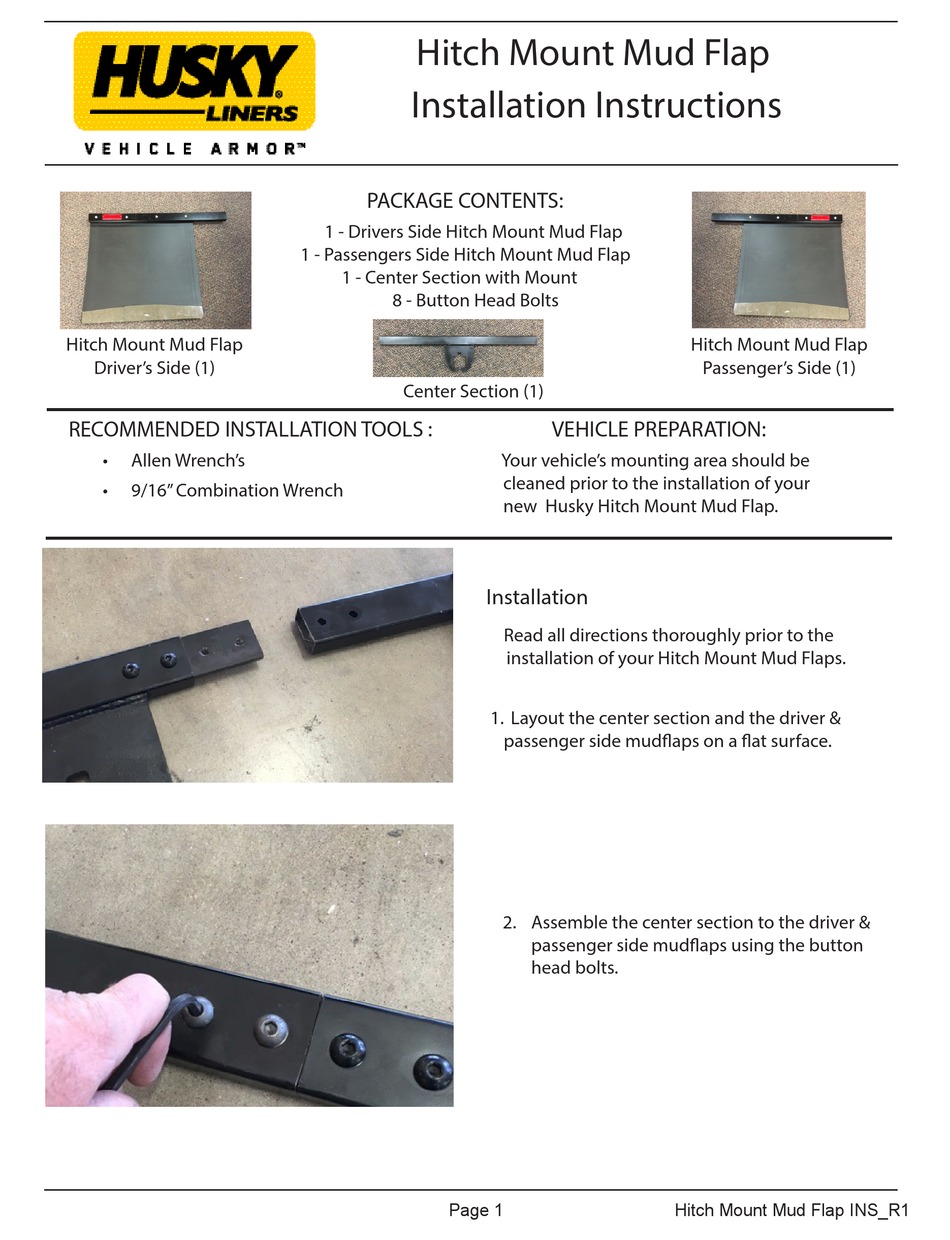 husky hitch mount mud flaps